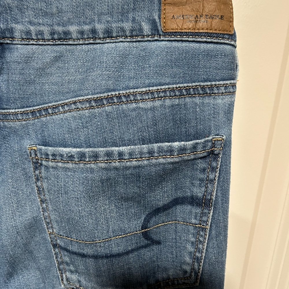 American Eagle Outfitters Blue Straight Leg Jeans